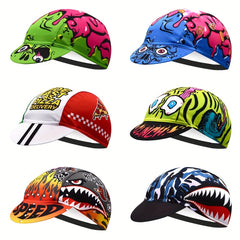 Retro Skull Hat Cycling Cap Breathable Quick Dry Bike Riding Cap