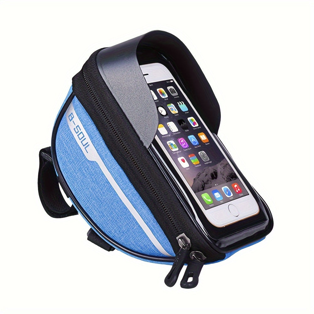 Large Capacity Bike Phone Stand Bag 6-7 inch Touch Screen Waterproof Front Frame