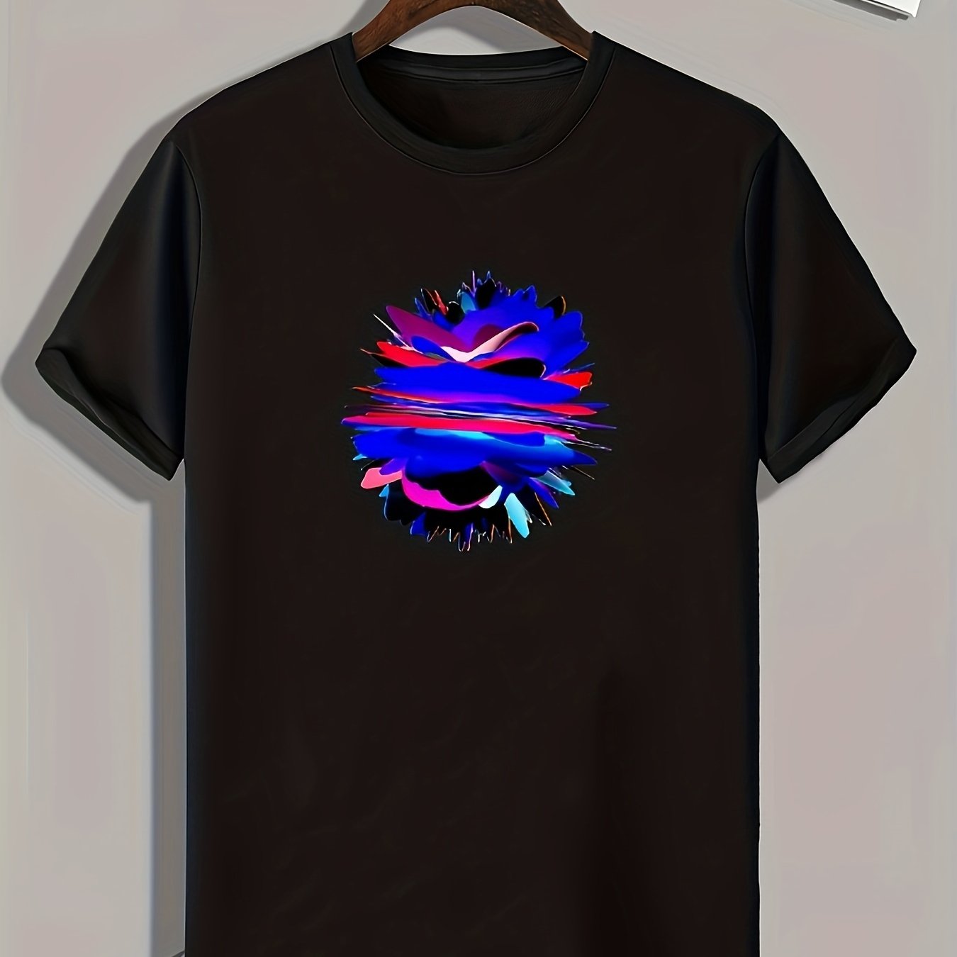 Colorful Pattern Men's Graphic Tshirt Casual Comfy Tees For Summer Men