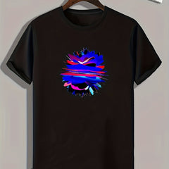 Colorful Pattern Men's Graphic Tshirt Casual Comfy Tees For Summer Men