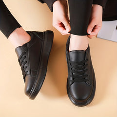 Women's Low Top Lace Up Sneakers Comfortable Shoes