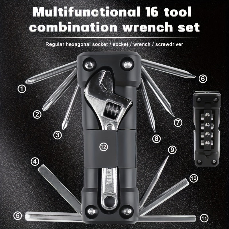Bike Tool Kit Multitool & Tire Repair Set for Road Cycling