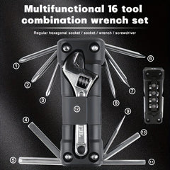Bike Tool Kit Multitool & Tire Repair Set for Road Cycling