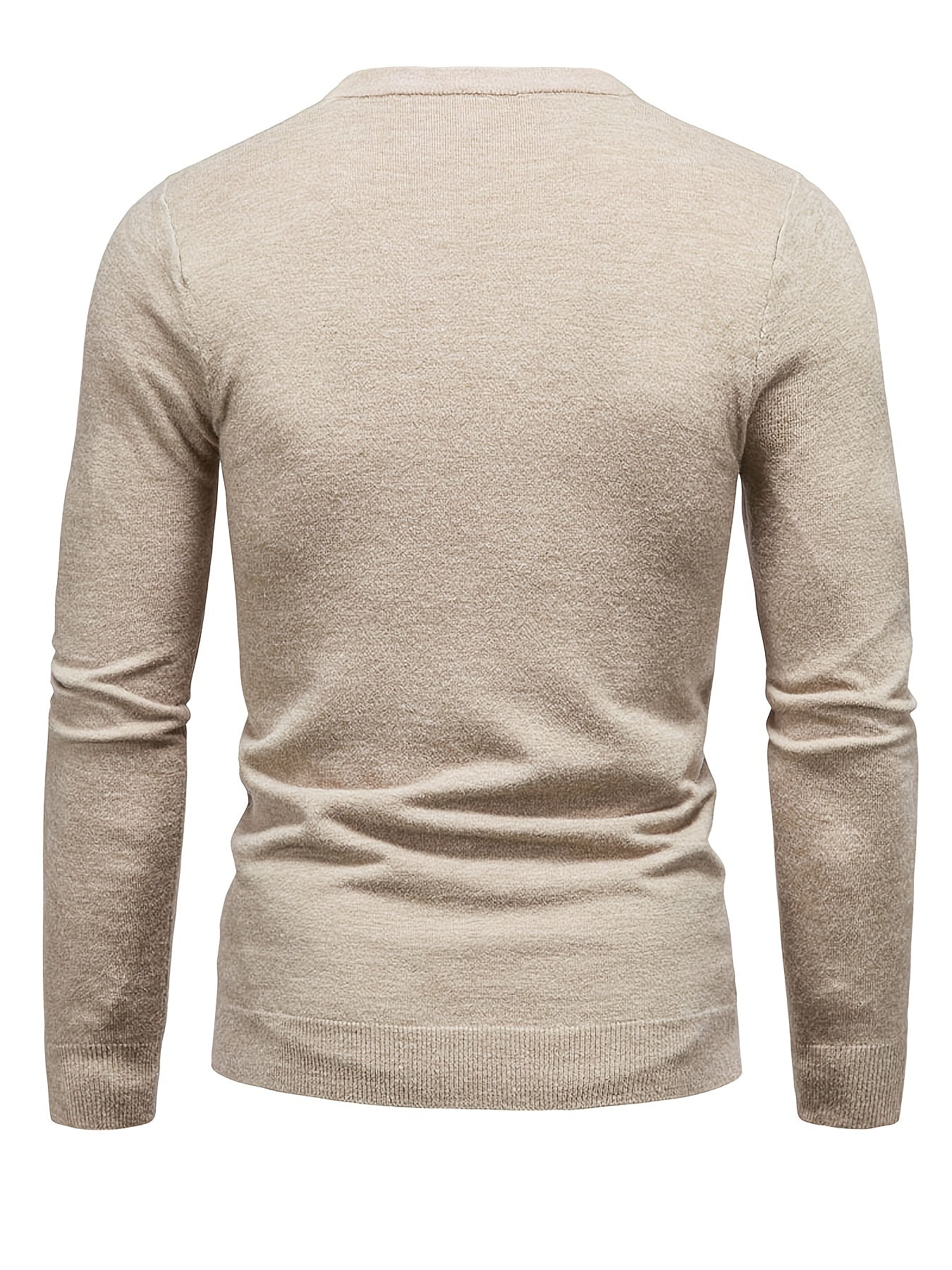 Men's Knitted Sweater Active Mid Stretch Slim Fit Warm Pullover
