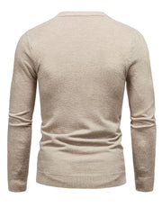 Men's Knitted Sweater Active Mid Stretch Slim Fit Warm Pullover