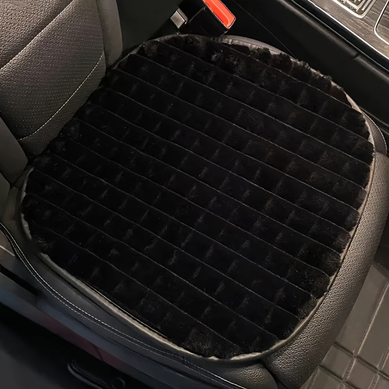 1pc Short Plush Car Warm Seat Cover Car Cushion