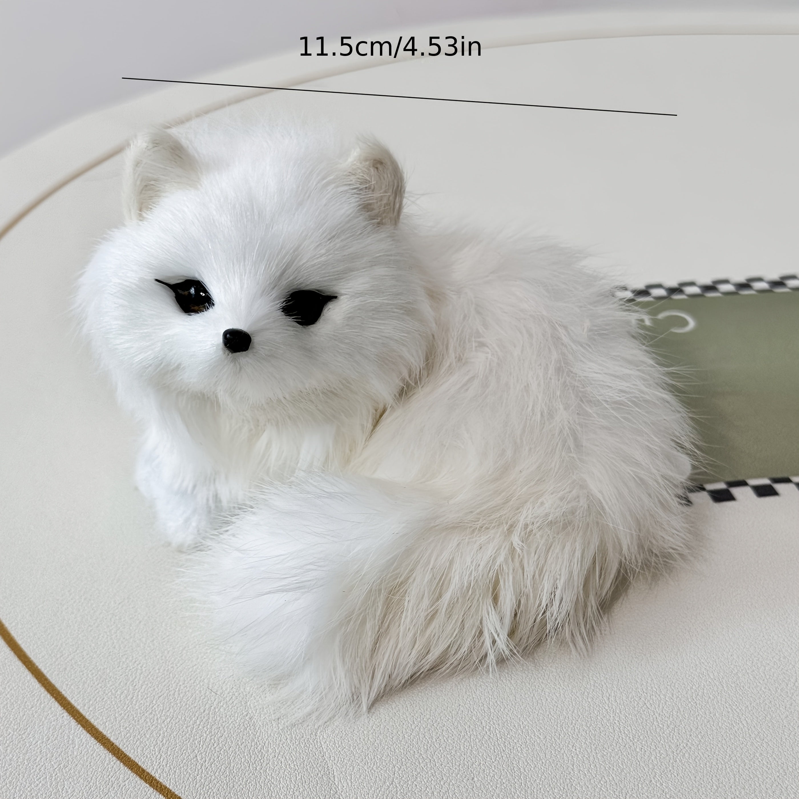 JIAJCHUF Plush Fox Stuffed Animal Soft Polyester Polar Fox Plush Toy 6 Colors