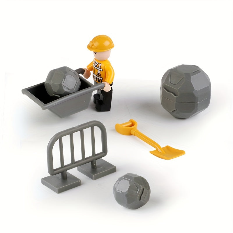 3-in-1 Engineering Vehicle Toy for Kids - Excavator Bulldozer Truck