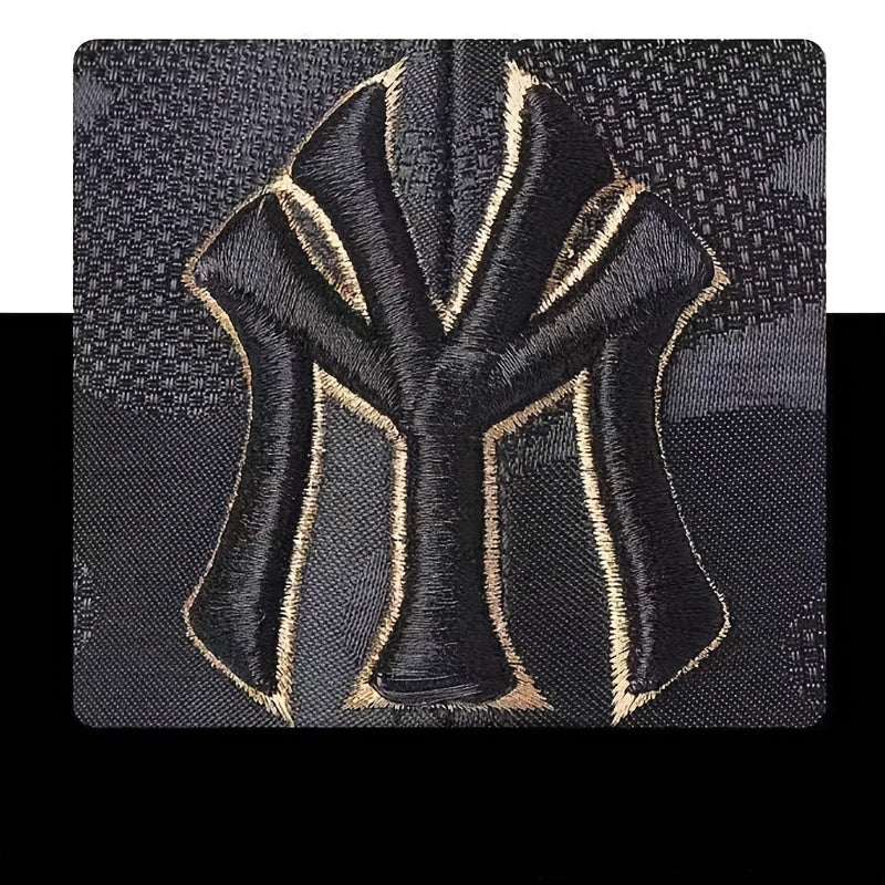 Men's Camo Baseball Cap with Yellow Trim, Unisex Fit