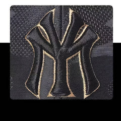 Men's Camo Baseball Cap with Yellow Trim, Unisex Fit