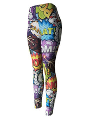 Women's Cartoon Print Leggings High Waist Fitness Pants