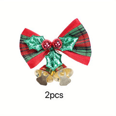 Christmas Tree Bowknot Bell Decoration - Gift Accessory Ornament