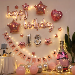 Birthday Balloons Surprise Wall Decor Set