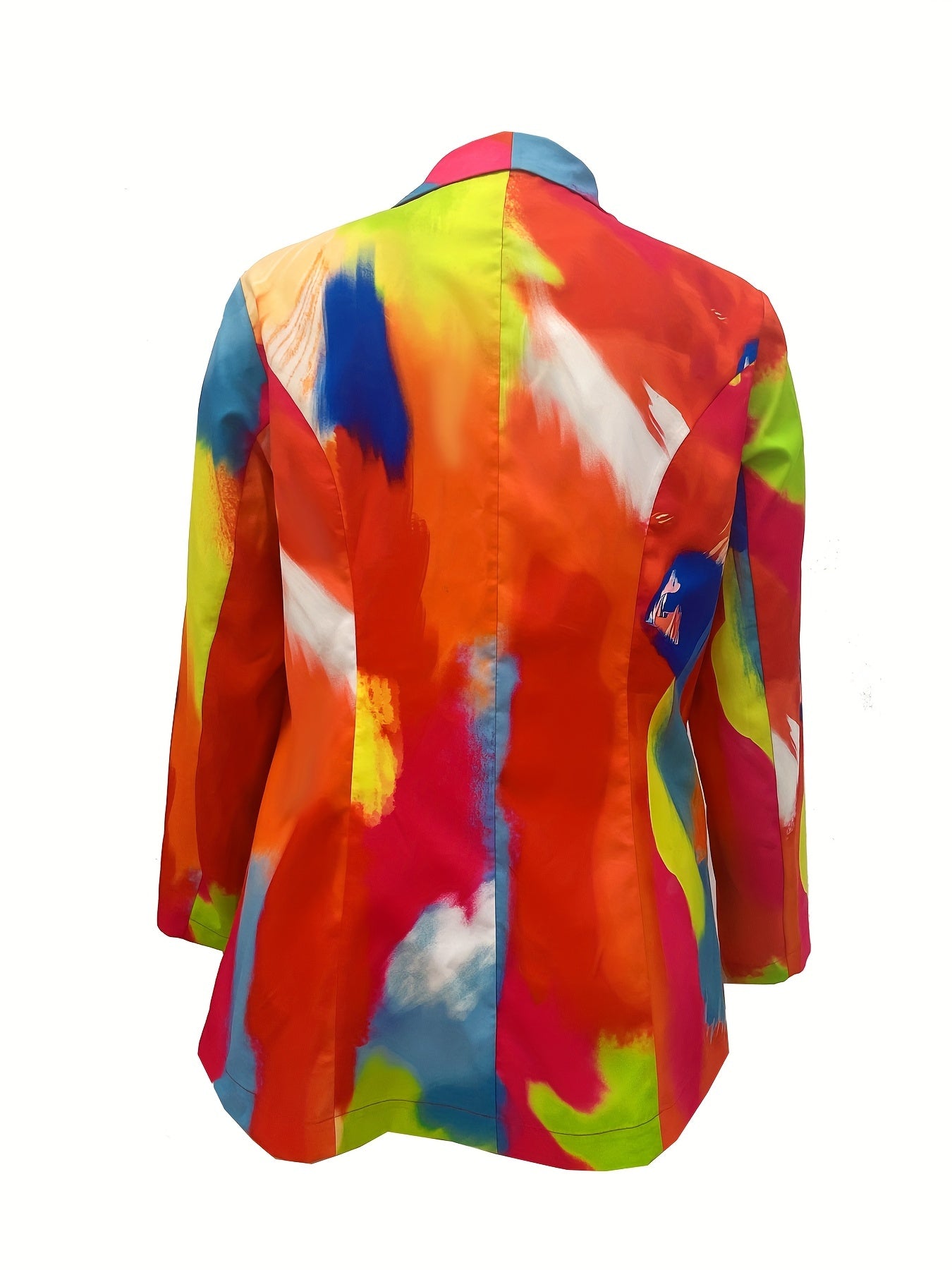 Graffiti Print Open Front Blazer