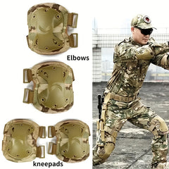 Adult Tactical Knee and Elbow Pads - Lightweight and Durable