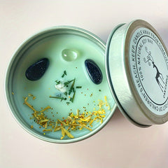 Unique Dried Flower Scented Soy Candle Gift