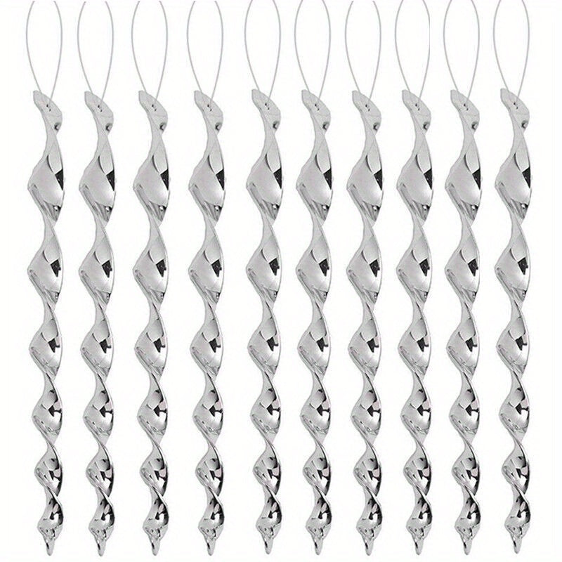 10pcs Outdoor Spiral Reflective Bird Repeller Stick Garden Fruit Tree