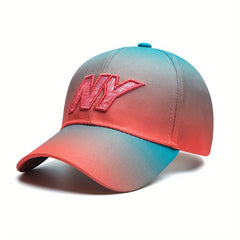 Summer Sunscreen Baseball Cap Gradient Color Matching Peaked Cap