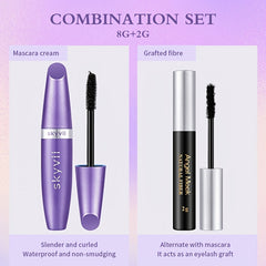 Fiber Mascara Set Waterproof Long Lasting Makeup
