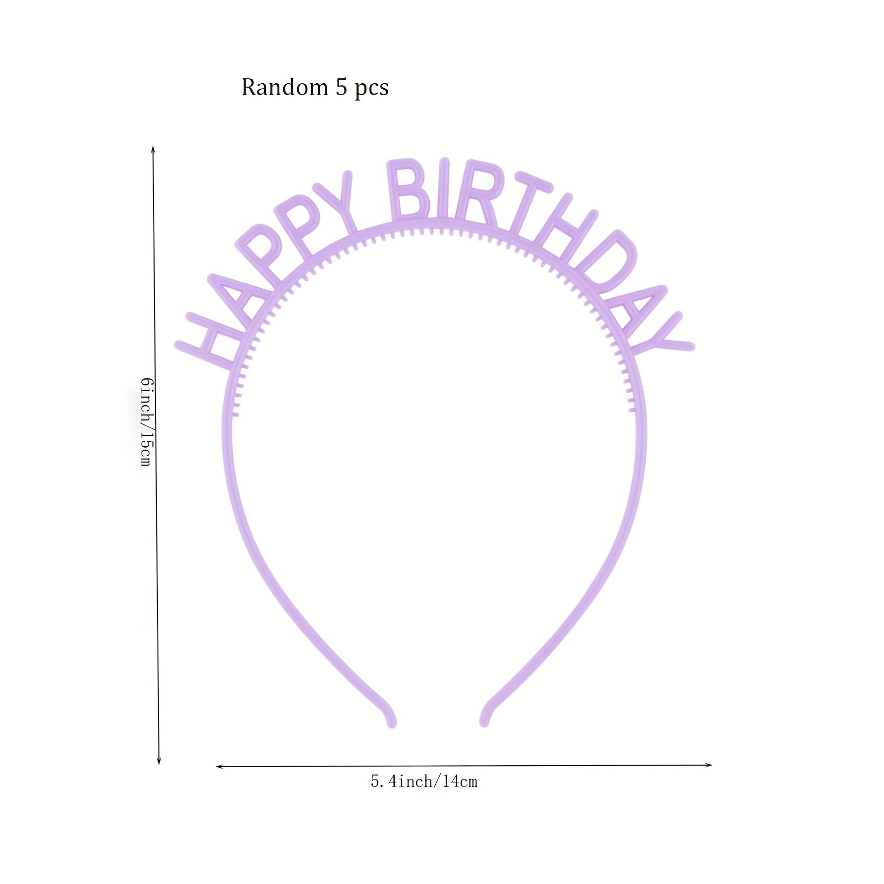 5pcs Happy Birthday Headbands Party Supplies