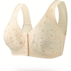 Daisy Print Buckle Front Soft Bralette