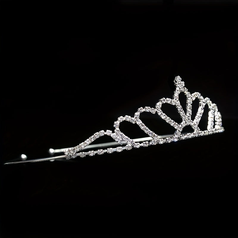 Rhinestone Queen Crown Wedding Tiara Headdress
