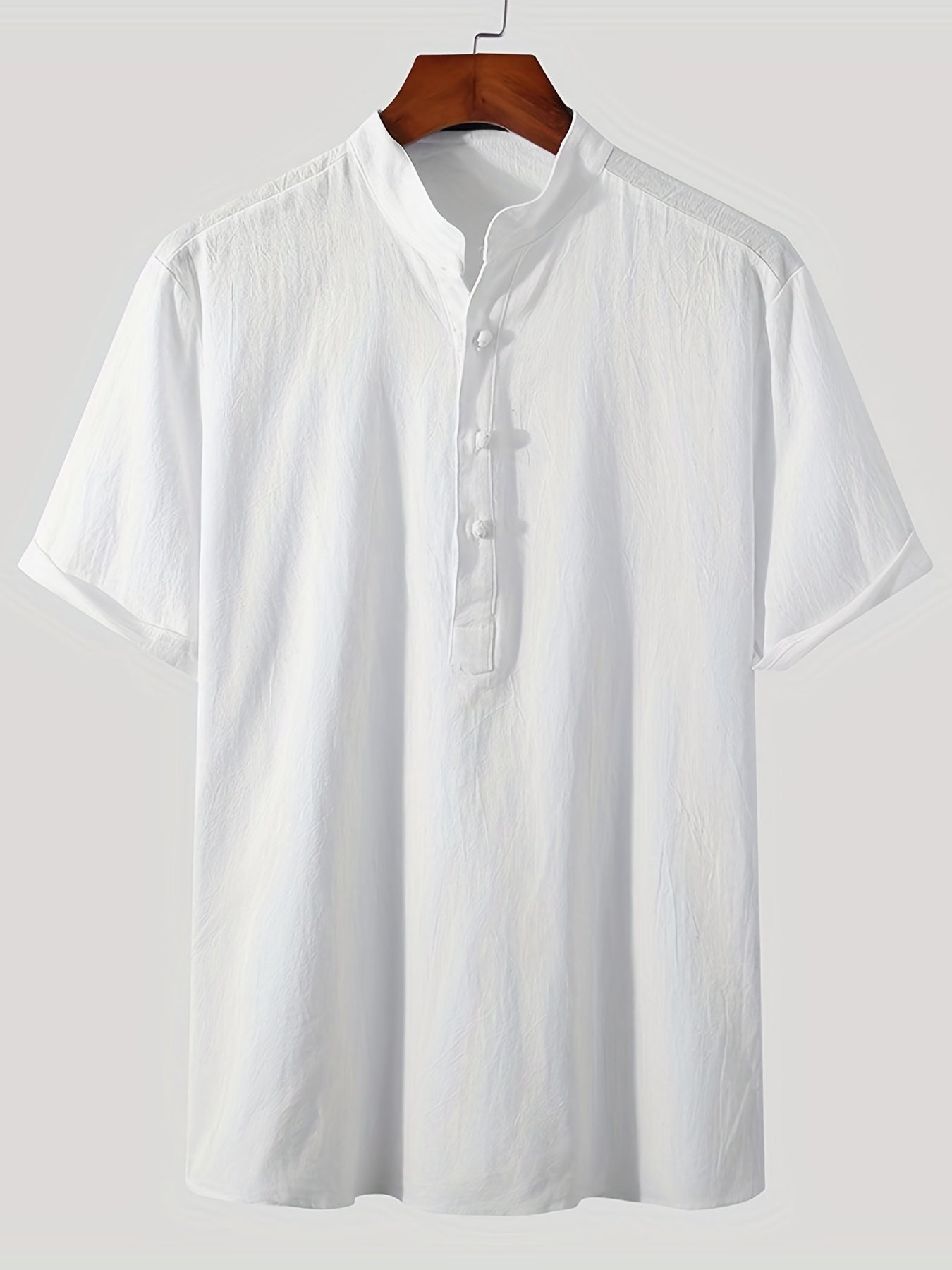 Men's Casual Short Sleeve Shirt for Summer Vacation