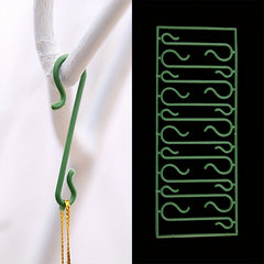 50pcs Green Christmas Party Hooks for Tree and Window Decorations