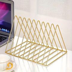 Metal Wire Magazine Holder File Folder Organizer Bookshelf Decor