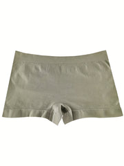 4pcs Mixed Boyshort Panties Low Waist Intimates Women's Lingerie