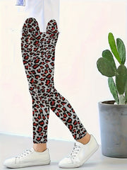 Leopard Print Leggings Girls Casual Leggings All Seasons Gift Sports