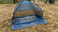 UPF 50 Pop Up Beach Tent Extended Floor Portable Sun Shade Shelter