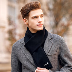 Men's Woolen Scarf Long Warm Winter Soft Pure Skin Friendly Cashmere