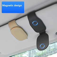 Multifunctional Leather Car Visor Organizer Glasses Holder & More