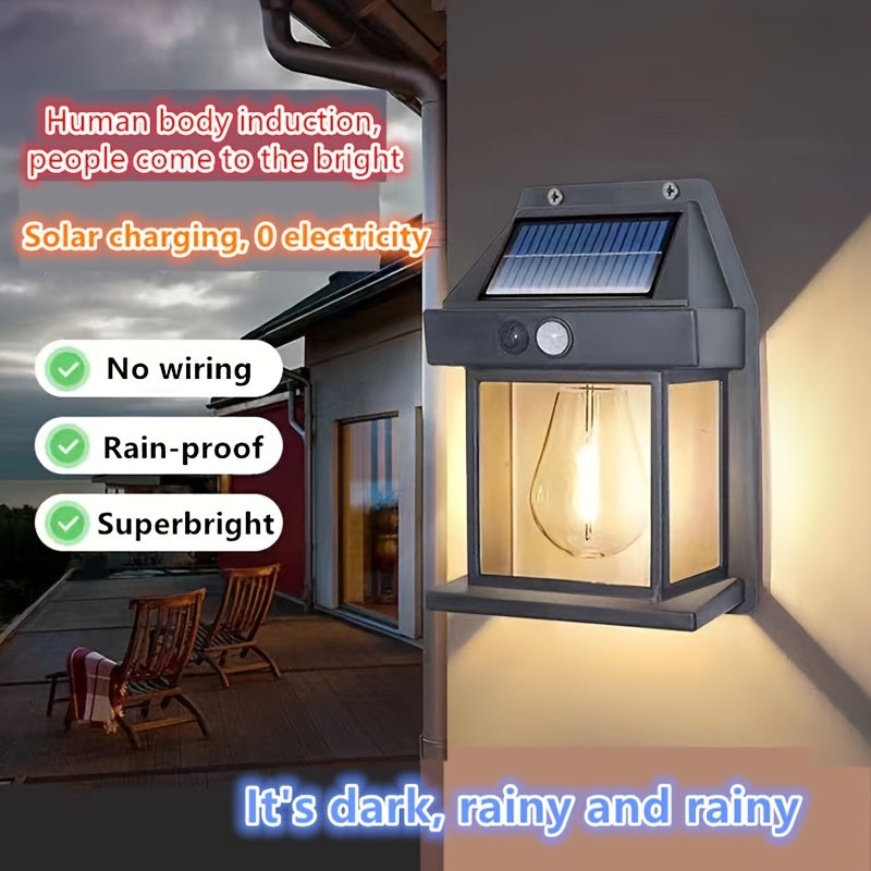 Vintage Solar Wall Lights Outdoor Landscape Lights - High Brightness