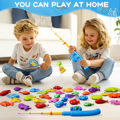 Kids Fishing Toy Bath Set Outdoor Pool Party Game with Rod and Net