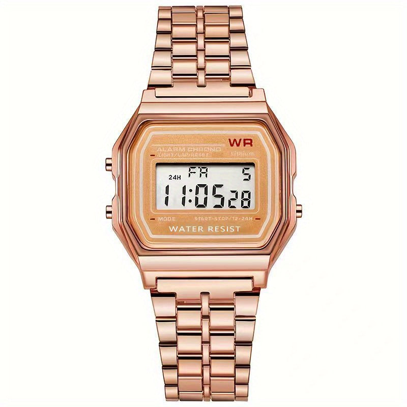 Kids LED Sports Watch with Stainless Steel Strap
