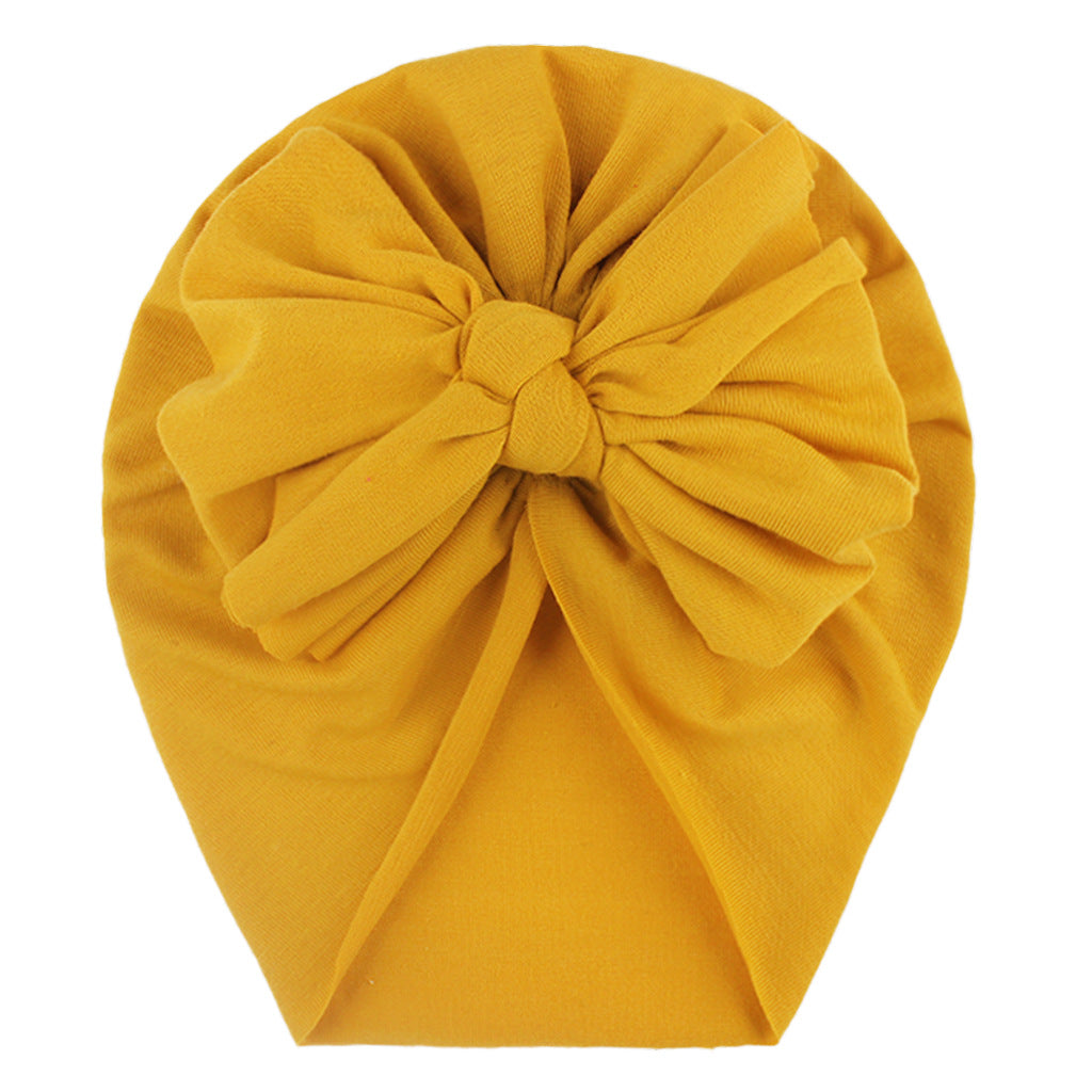 Infant Bow Decor Beanie Caps Turban for Baby Boys and Girls