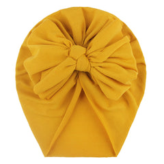 Infant Bow Decor Beanie Caps Turban for Baby Boys and Girls