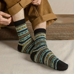 Retro Casual Thick Warm Mid calf Socks For Winter US 6 10