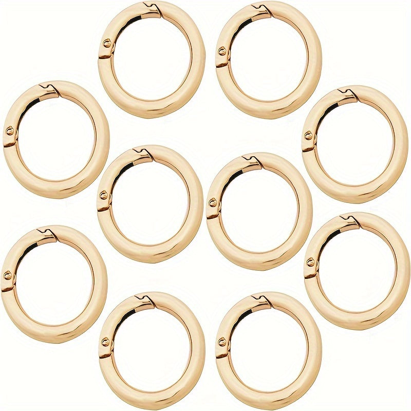 10pcs Circular Mountaineering Clasp Key Ring Fastener
