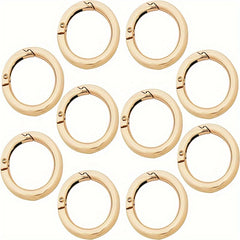 10pcs Circular Mountaineering Clasp Key Ring Fastener