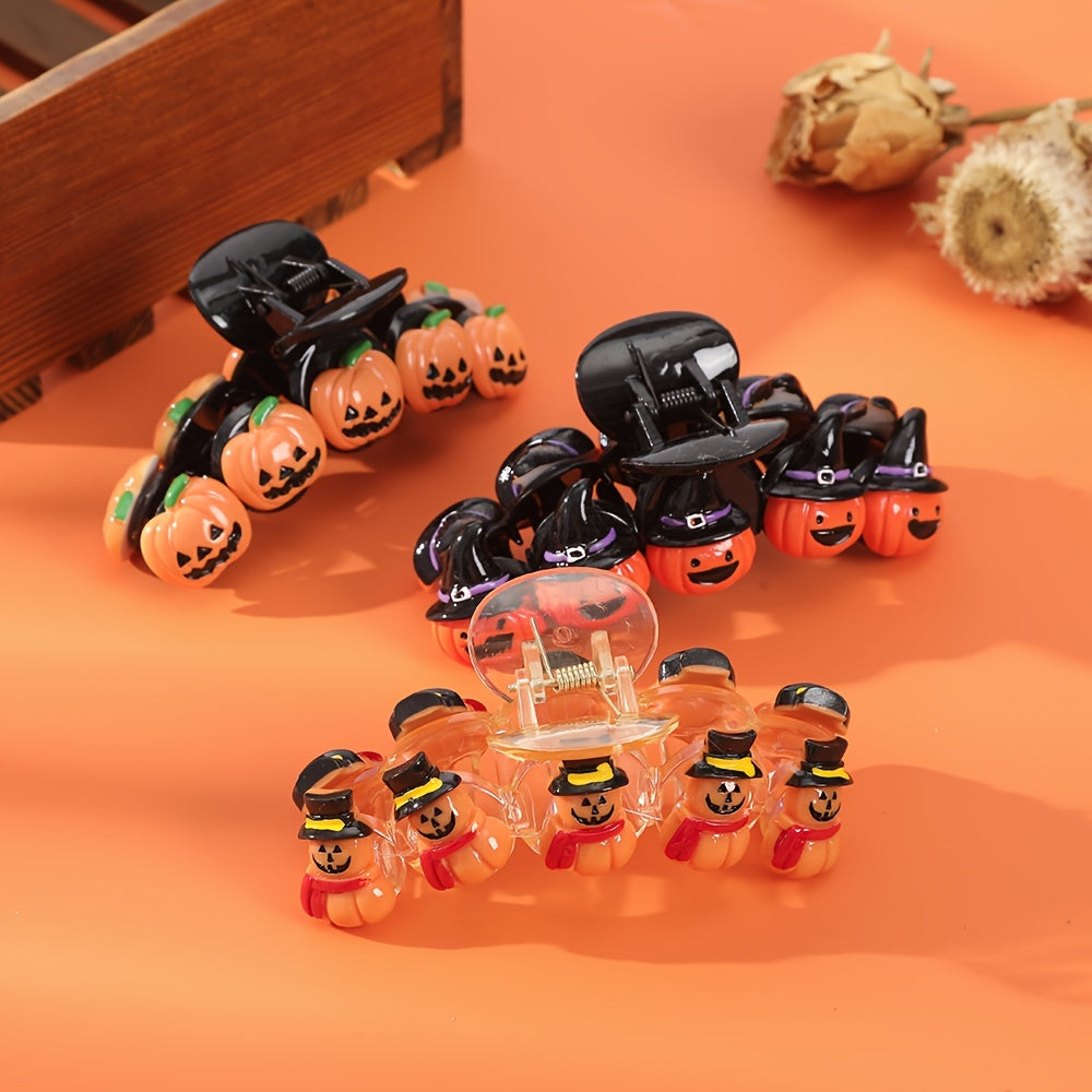 Pumpkin Shape Hair Clip Halloween Headdress 1pc