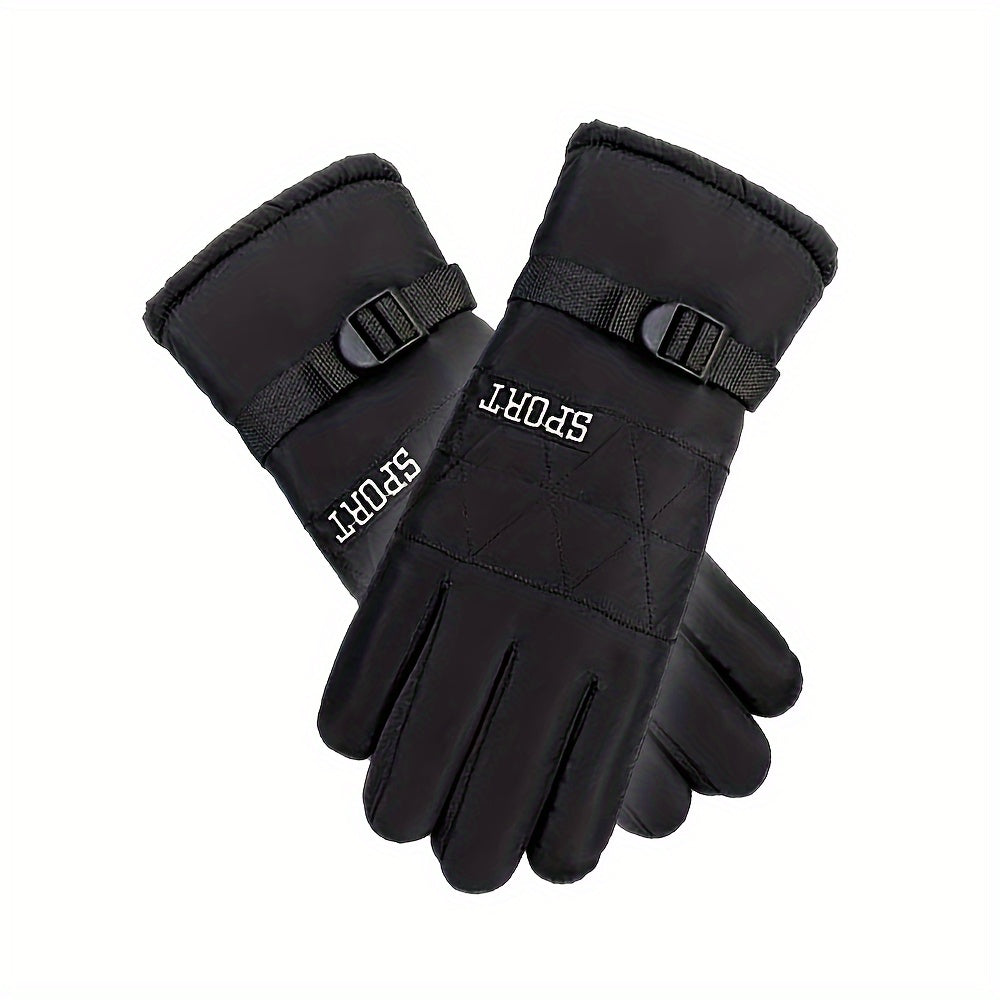 Warm Fleece-Lined Waterproof Touch Screen Gloves