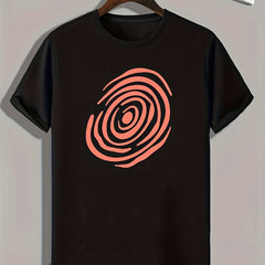 Fingerprint Pattern Print Men's Sports T-shirt