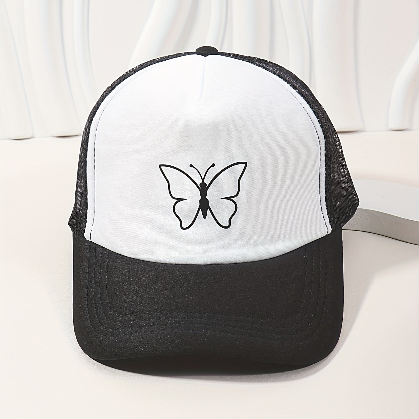Animal Print Mesh Trucker Hat Unisex Breathable Sunscreen Dad Hat