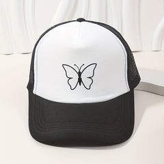 Animal Print Mesh Trucker Hat Unisex Breathable Sunscreen Dad Hat