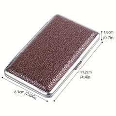 110mm Leather Cigarette Case Portable Compression Resistant