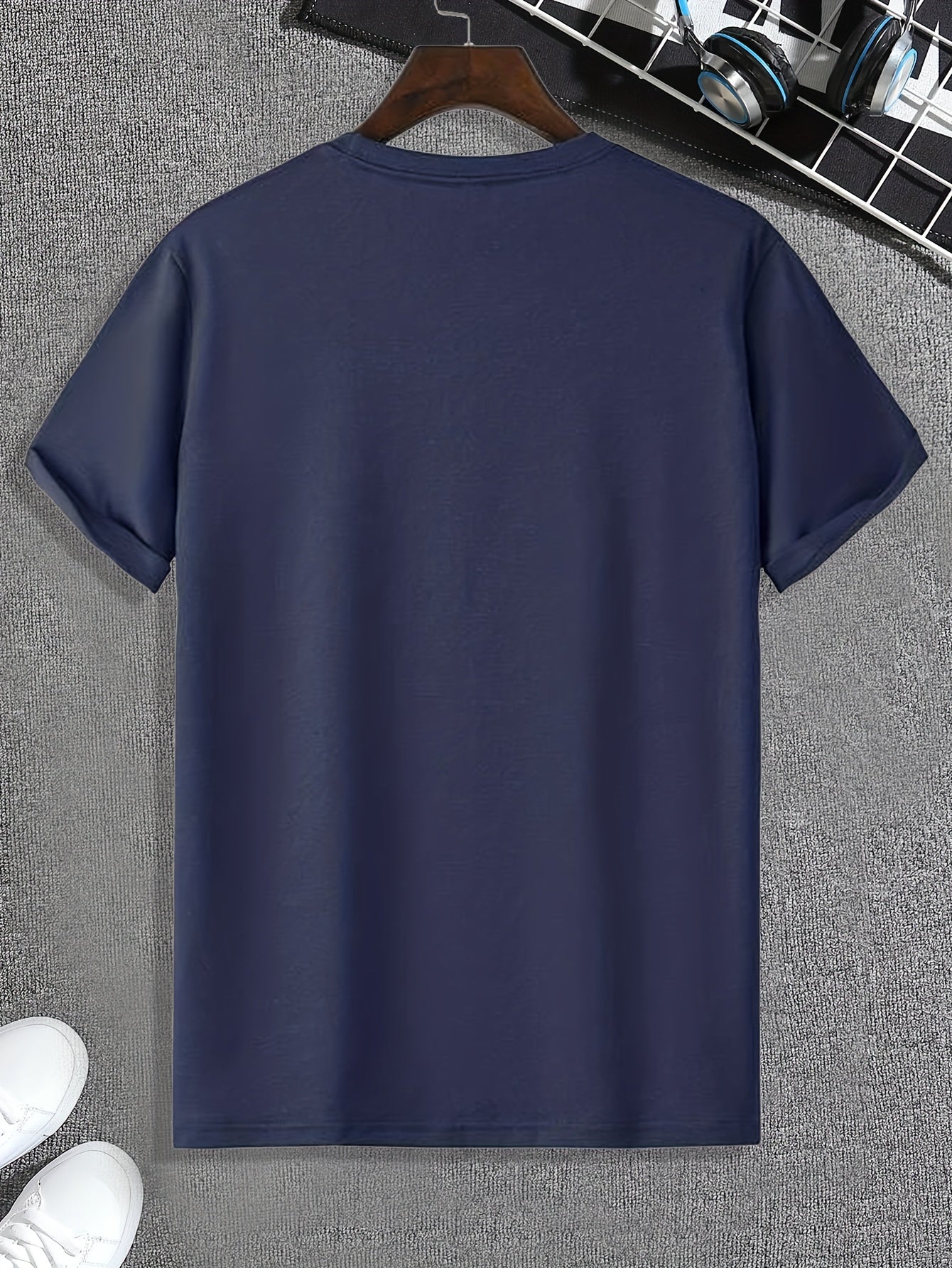 Cartoon Green Face Pattern Print Men's Comfy Sports T Shirt