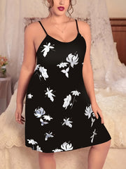 Women's Plus Floral Print Soft Cami Dress